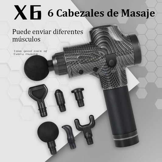 Pistola de Masaje Muscular Profundo – Masajeador Eléctrico de Percusión para Cuerpo, Cuello, Espalda y Piernas. Ideal para aliviar tensiones, recuperar músculos y mejorar tu bienestar después del ejercicio. ¡Tu aliado